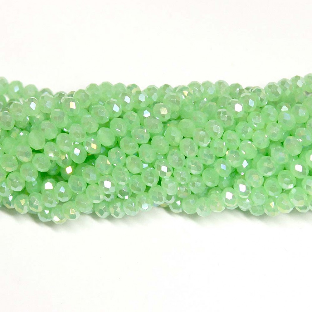 Glass crystals 4x3mm