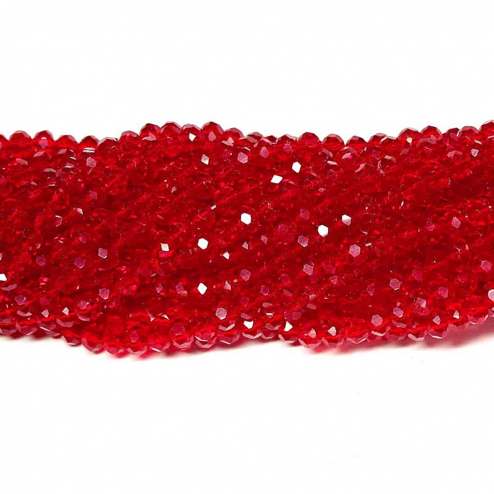 Glass crystals 4x3mm (004058RL)