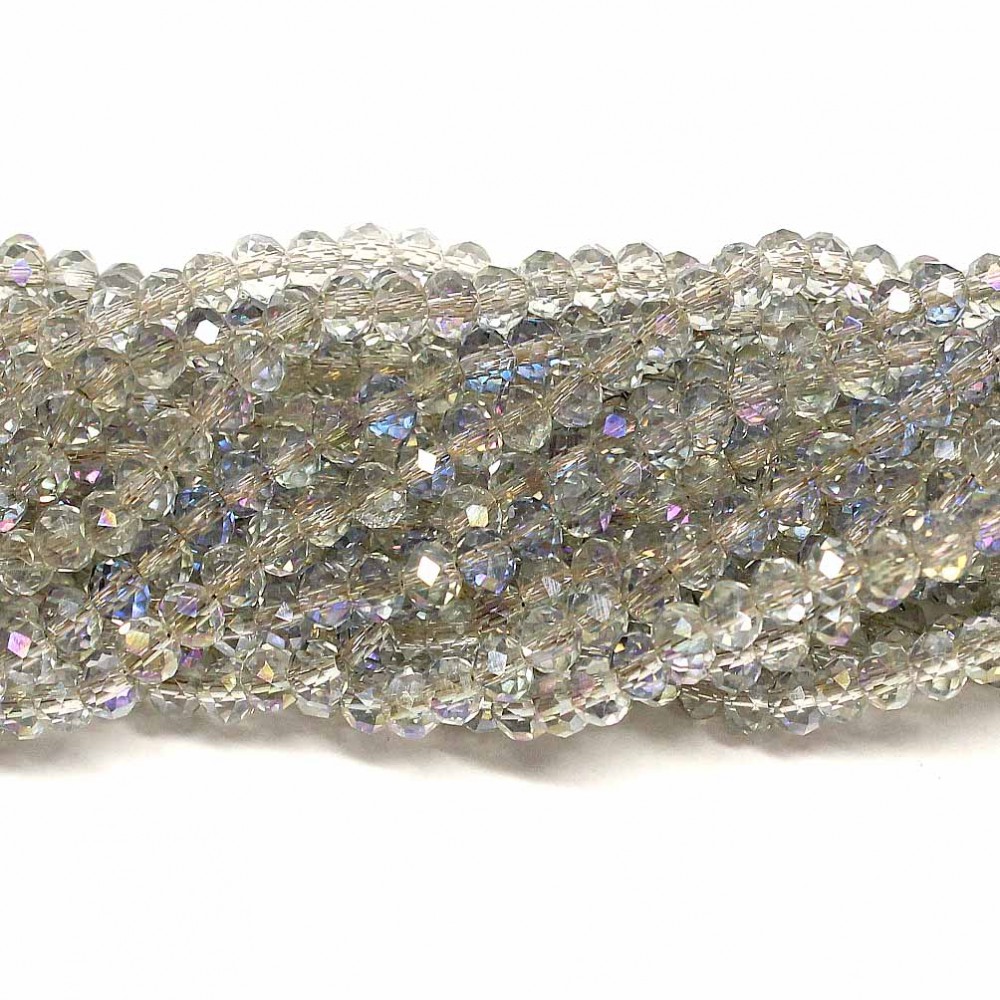 Glass crystals 4x3mm