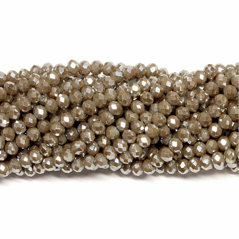 Glass crystals 4x3mm