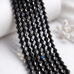 Glass crystal bicone beads 4.5×4 mm