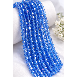 Glass crystal bicone beads 4.5×4 mm