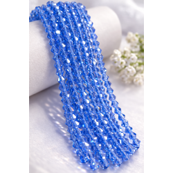 Glass crystal bicone beads 4.5×4 mm