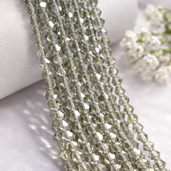 Glass crystal bicone beads 4.5×4 mm