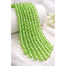 Glass crystal bicone beads 4.5×4 mm