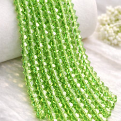 Glass crystal bicone beads 4.5×4 mm