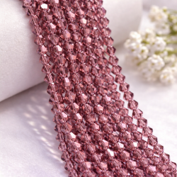 Glass crystal bicone beads 4.5×4 mm