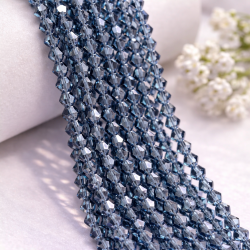 Glass crystal bicone beads 4.5×4 mm