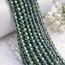 Glass crystal bicone beads 4.5×4 mm