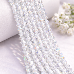 Glass crystal bicone beads 4.5×4 mm