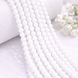 Glass crystal bicone beads 4.5×4 mm