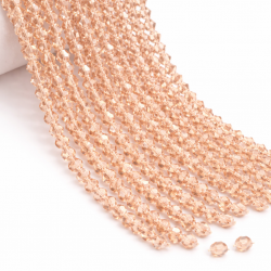 Glass crystal bicone beads 4.5×4 mm