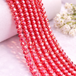 Glass crystal bicone beads 4.5×4 mm