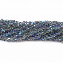 Glass crystal bicone beads 4.5×4 mm