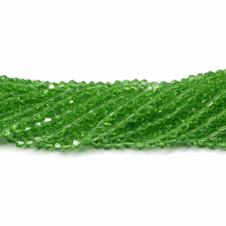 Glass crystal bicone beads 4.5×4 mm