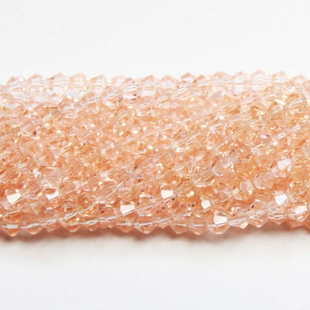 Glass crystal bicone beads 4.5×4 mm