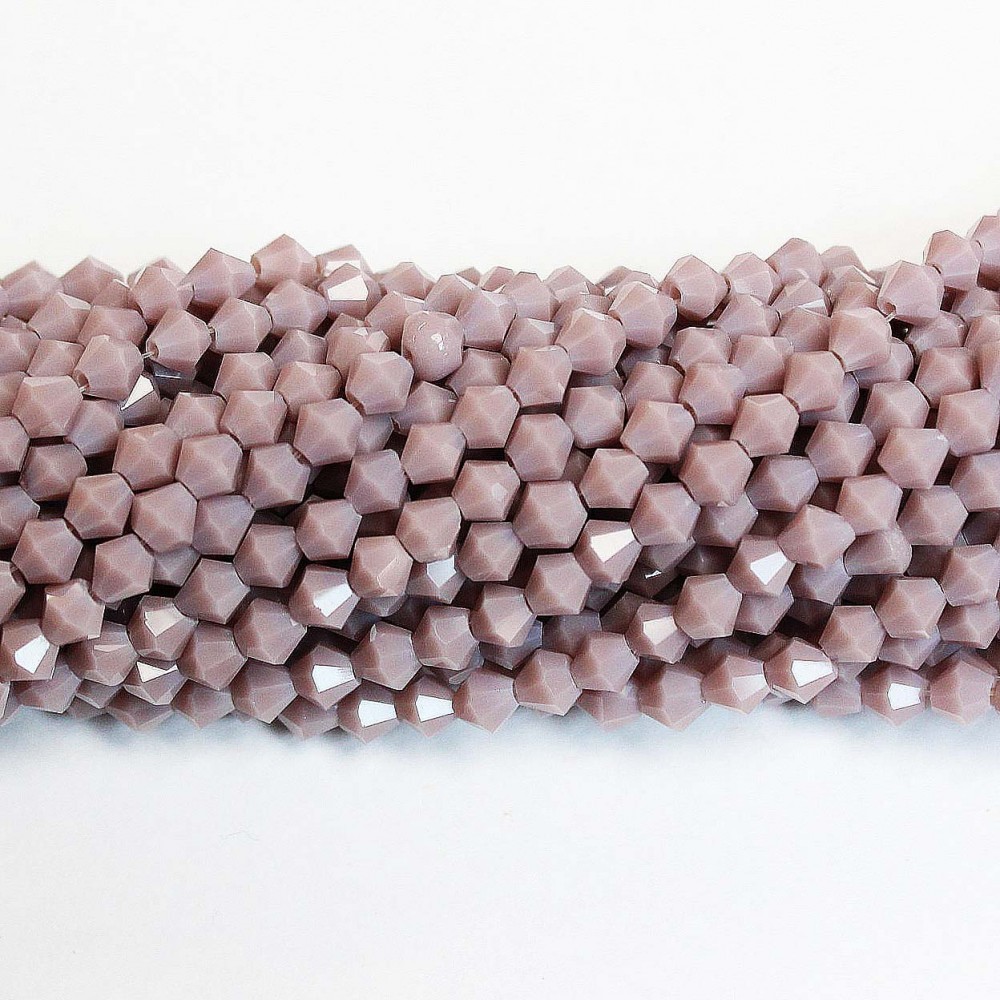 Glass crystal bicone beads 4.5×4 mm