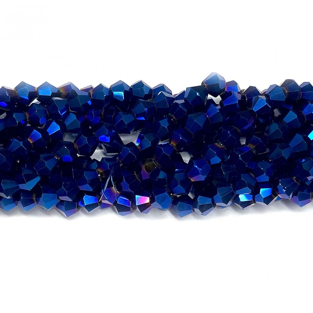 Glass crystal bicone beads 4.5×4 mm