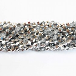 Glass crystal bicone beads 4.5×4 mm