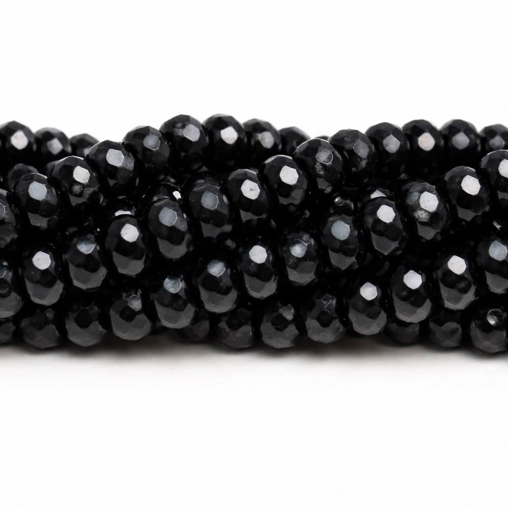 Glass faceted crystals 8×6 mm