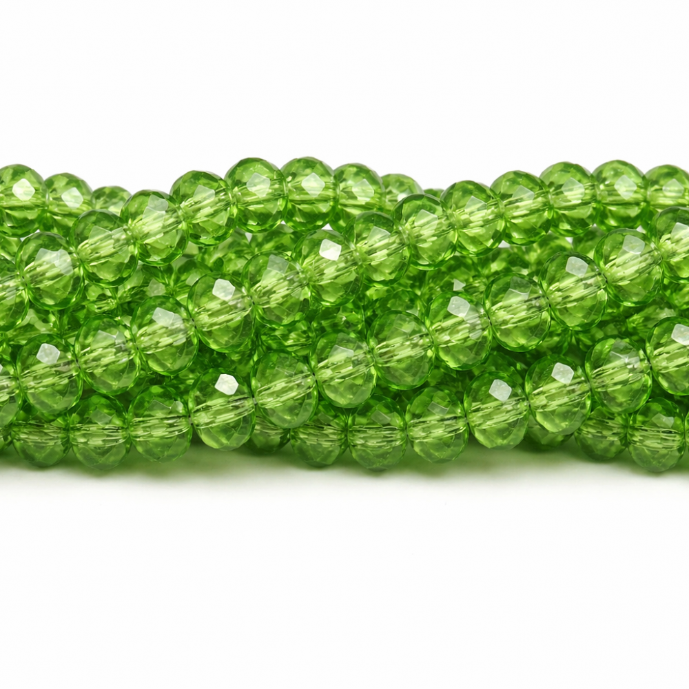 Glass crystals 8x6mm