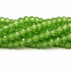 Glass crystals 8x6mm