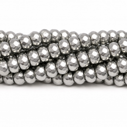 Glass crystals 8x6mm