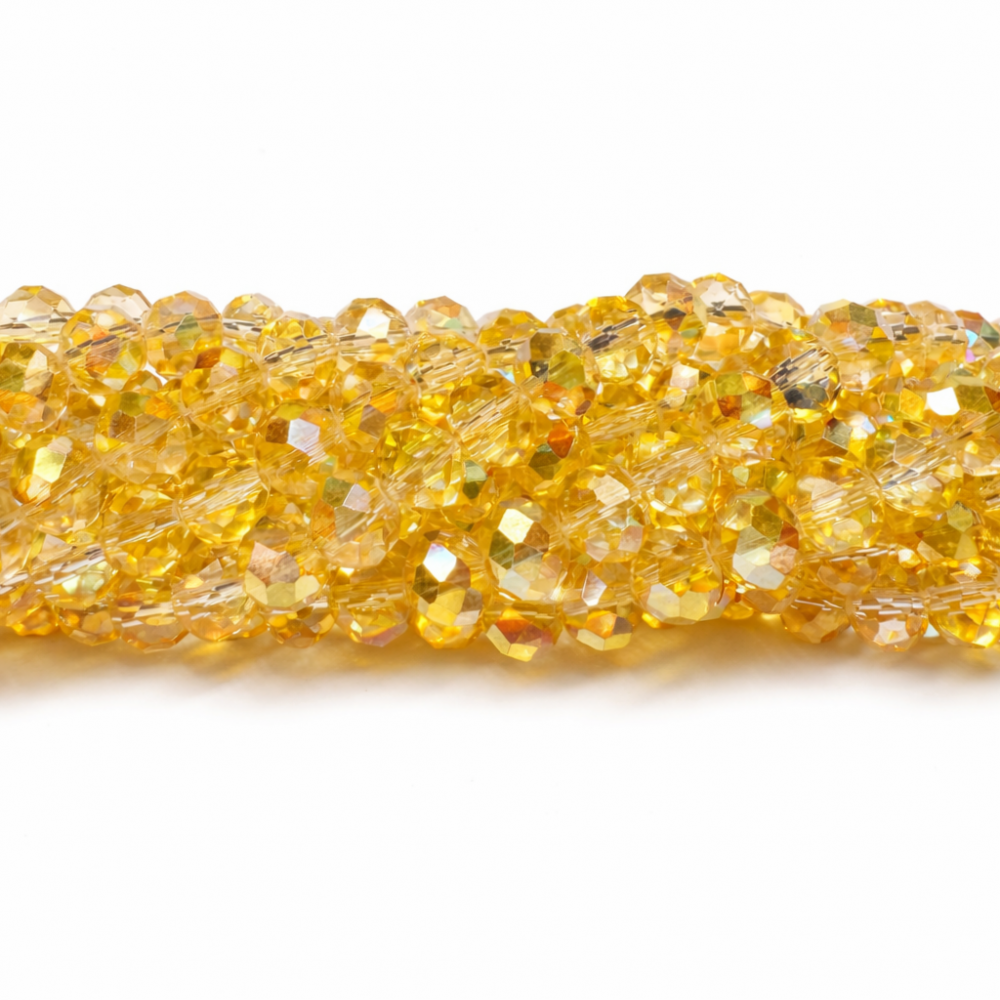 Glass crystals 8x6mm