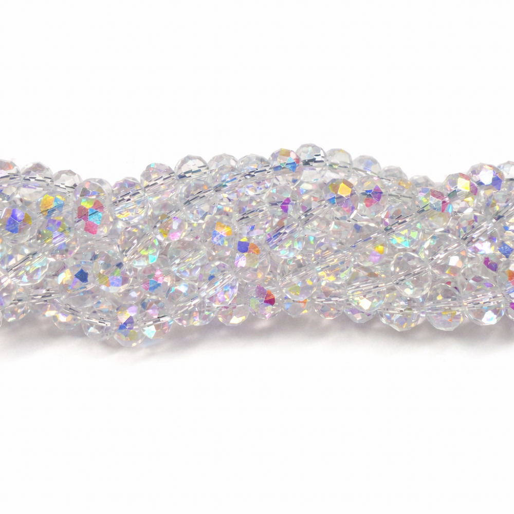 Glass crystals 8x6mm