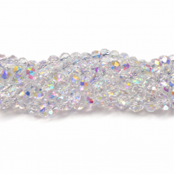 Glass crystals 8x6mm