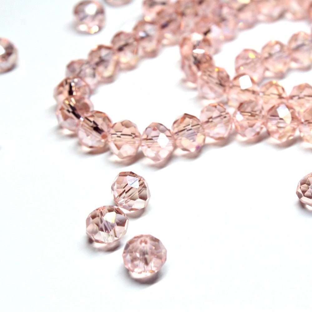 Glass crystals 8x6mm