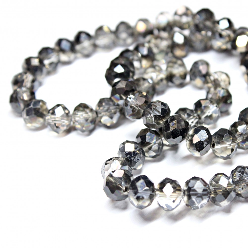 Glass crystals 8x6mm