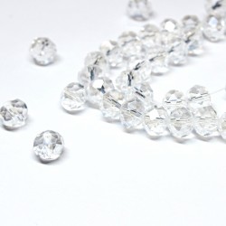 Glass crystals 8x6mm