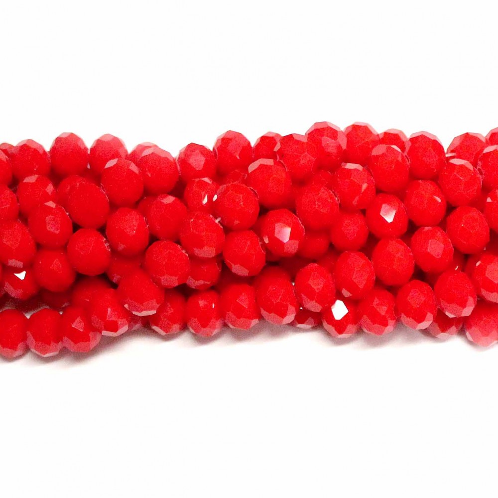 Glass crystals 8x6mm