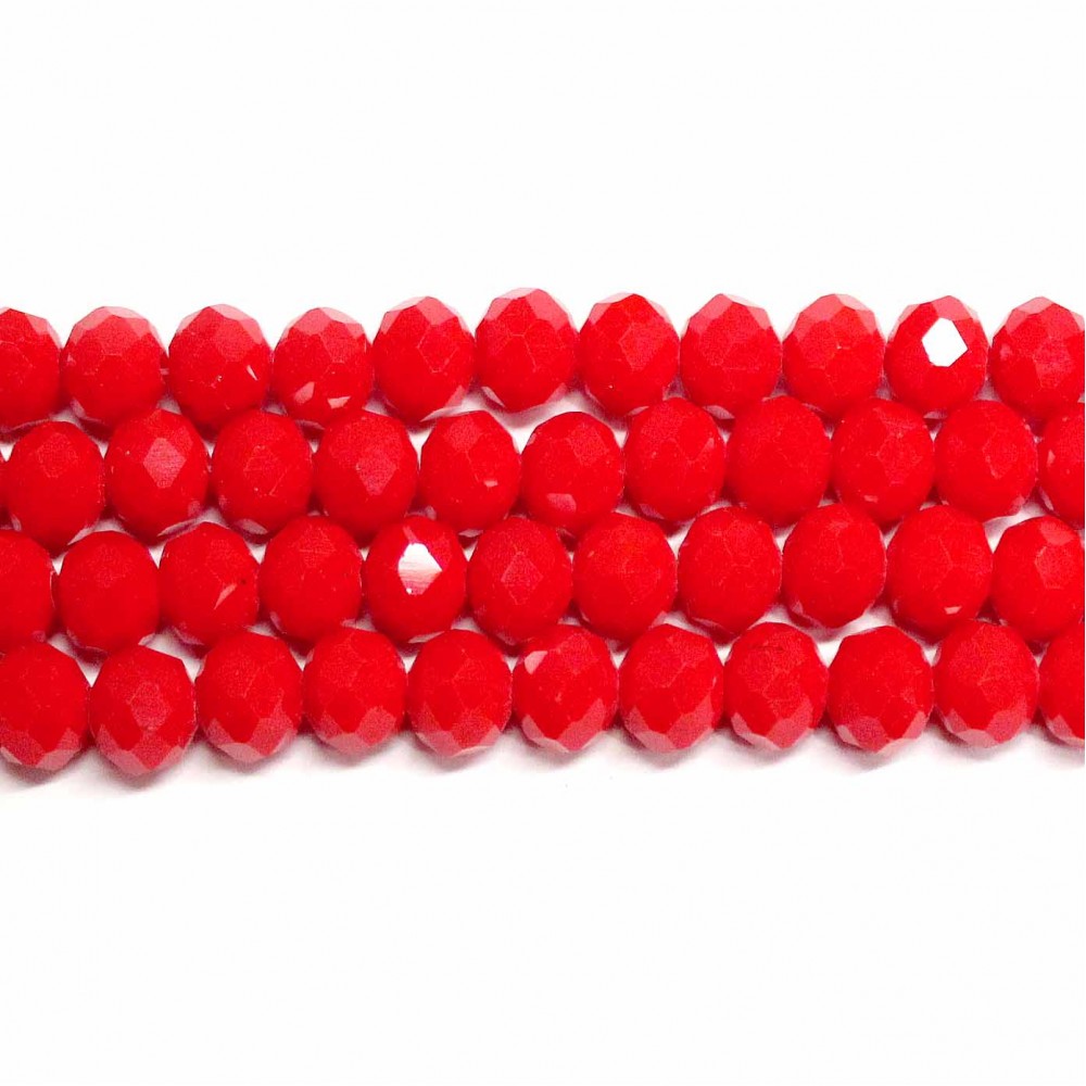 Glass crystals 8x6mm