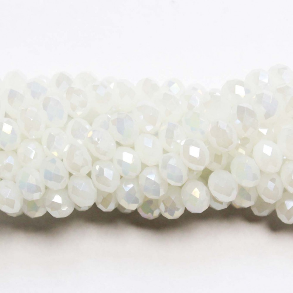 Glass crystals 8x6mm