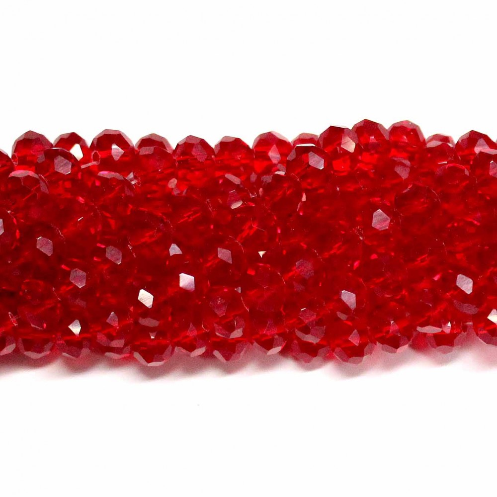 Glass crystals 8x6mm