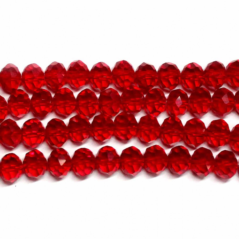 Glass crystals 8x6mm