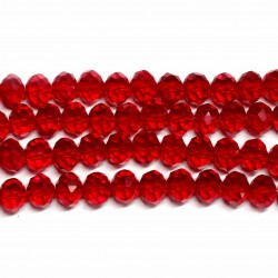 Glass crystals 8x6mm