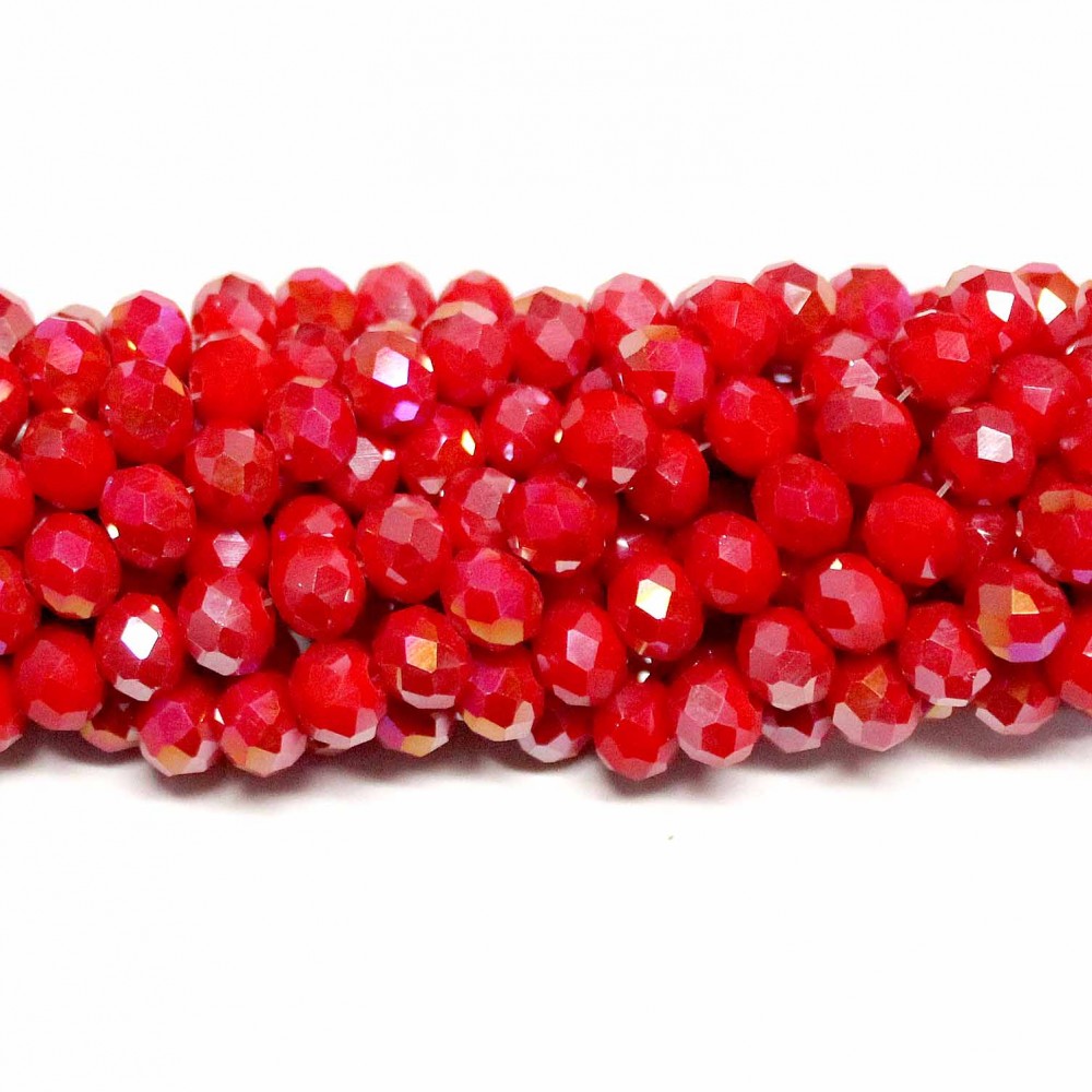 Glass crystals 8x6mm