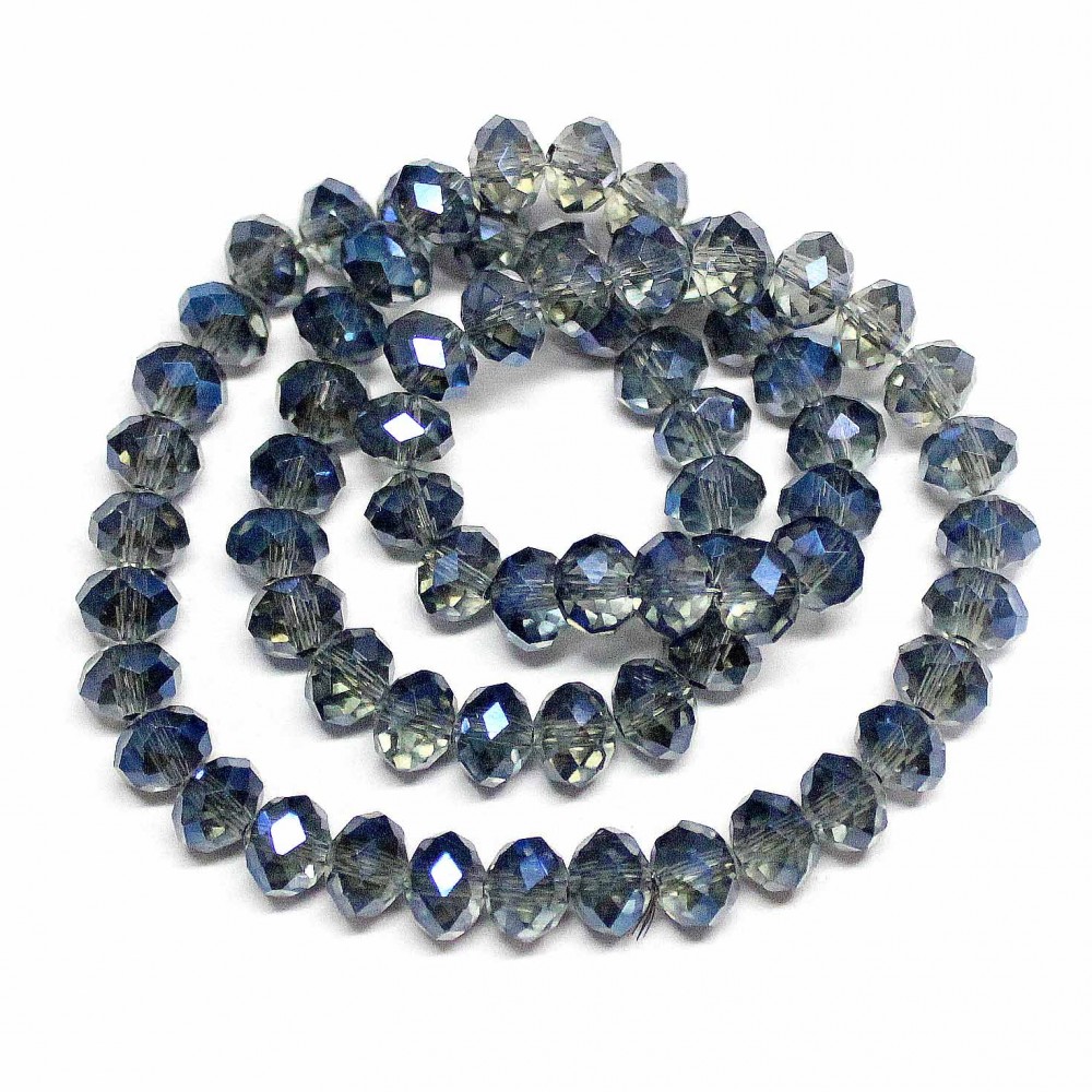 Glass crystals 8x6mm