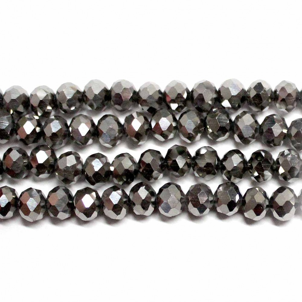 Glass crystals 8x6mm