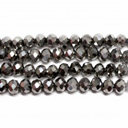 Glass crystals 8x6mm