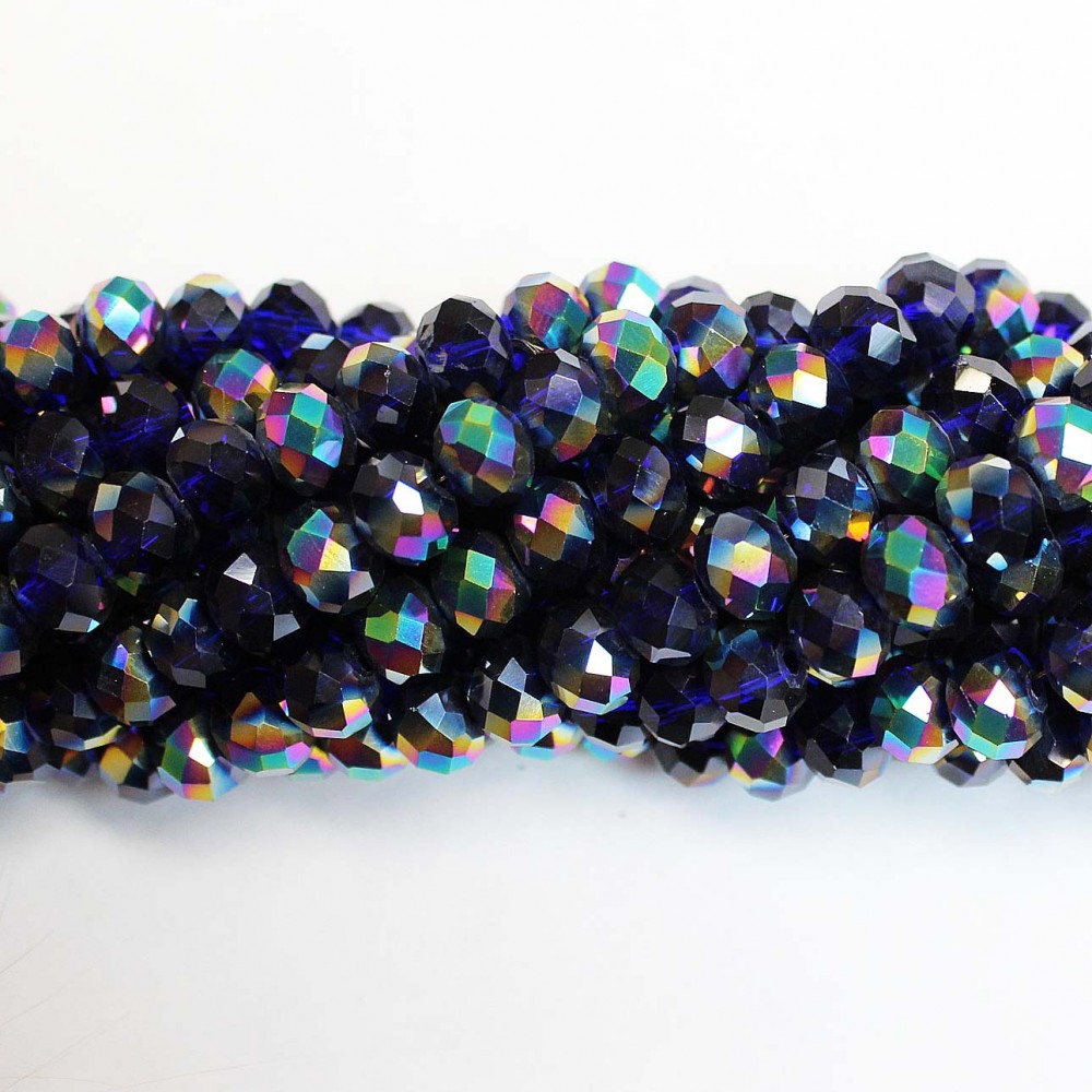 Glass crystals 8x6mm