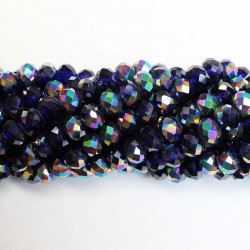 Glass crystals 8x6mm