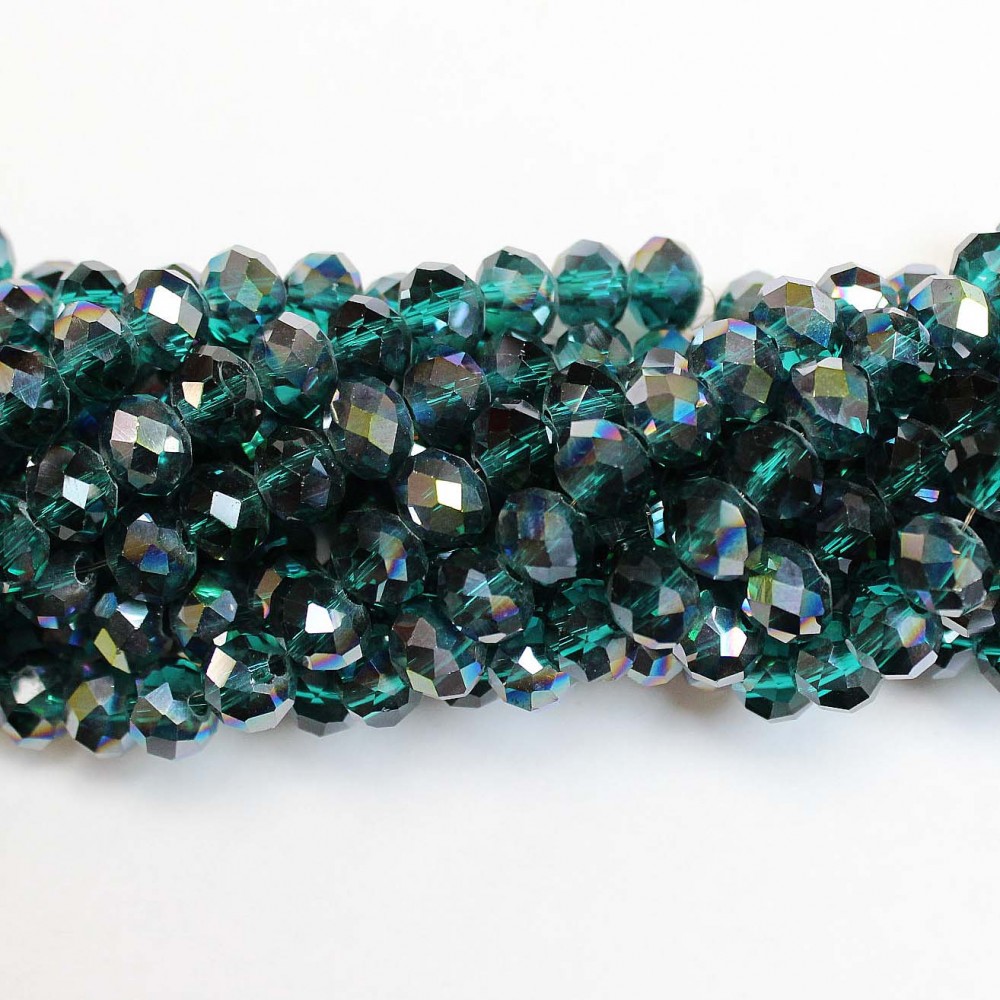 Glass crystals 8x6mm