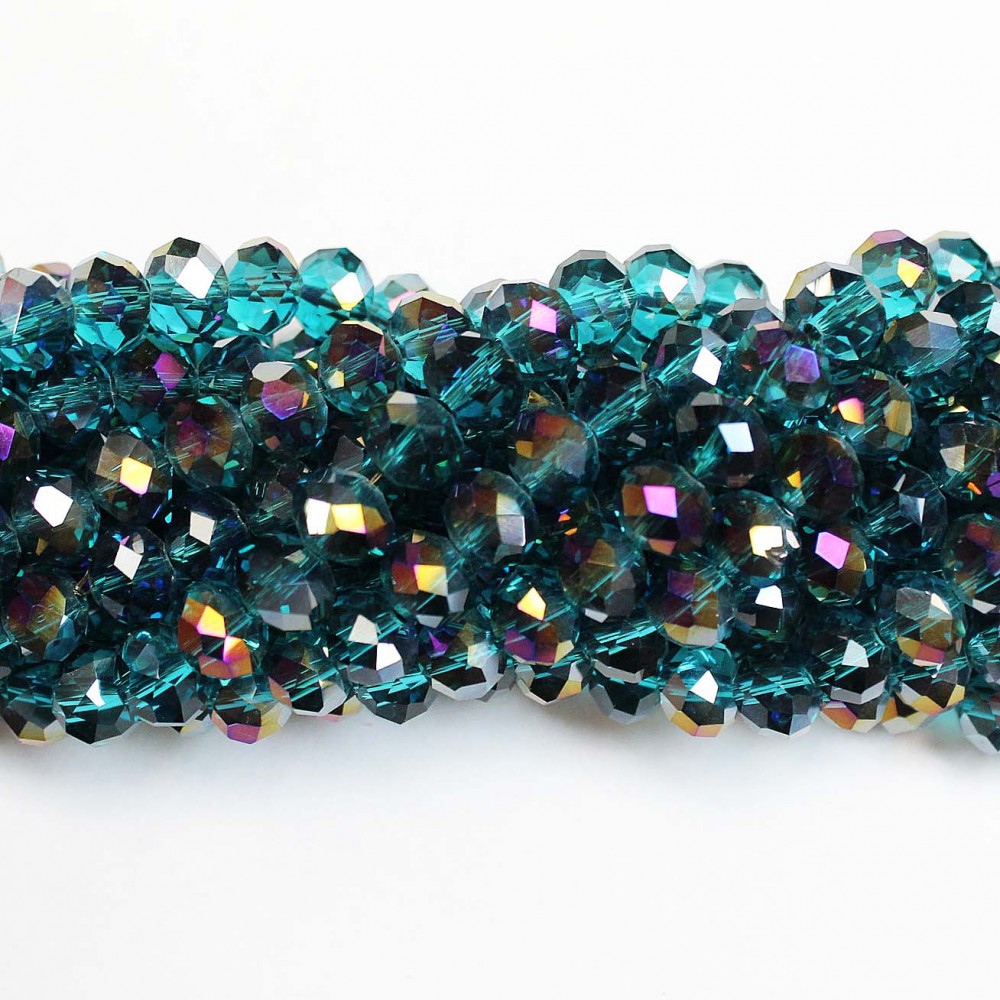 Glass crystals 8x6mm