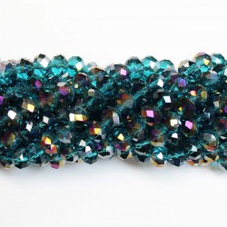 Glass crystals 8x6mm