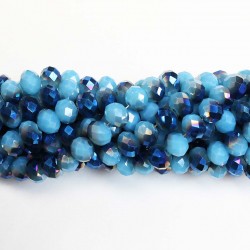 Glass crystals 8x6mm