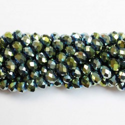 Glass crystals 8x6mm